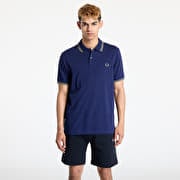 FRED PERRY Twin Tipped Fred Perry Shirt Blue/ Olive Mint