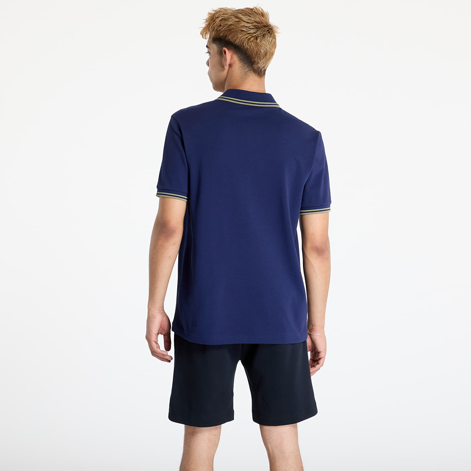 Camisetas hombre FRED PERRY Twin Tipped Fred Perry Shirt Blue/ Olive Mint