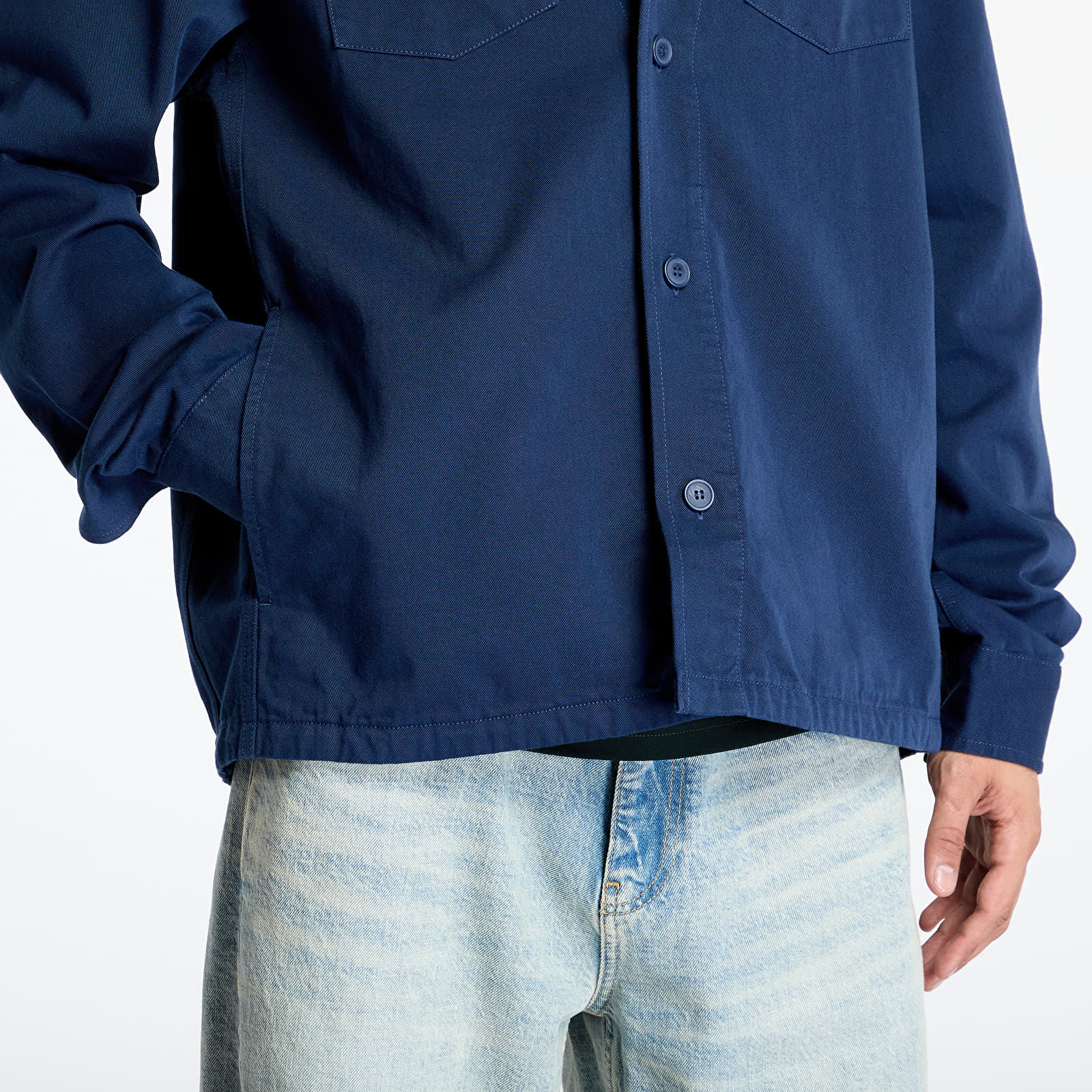 Men's shirts FRED PERRY Twill Overshirt Tennis Blue