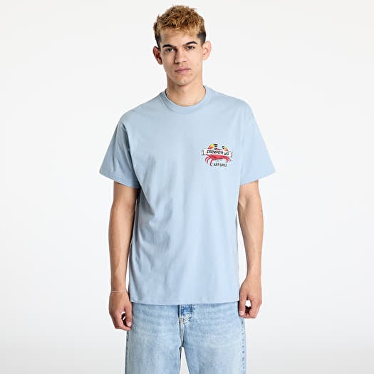 T-skjorte Carhartt WIP Crab Paint Short Sleeve T-Shirt UNISEX Frosted Blue