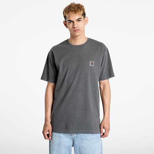 T-skjorte Carhartt WIP Nelson Short Sleeve T-Shirt UNISEX Graphite Garment Dyed