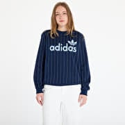 adidas Pinstripe Graphic Sweatshirt Blue/ Night Indigo/ Off White