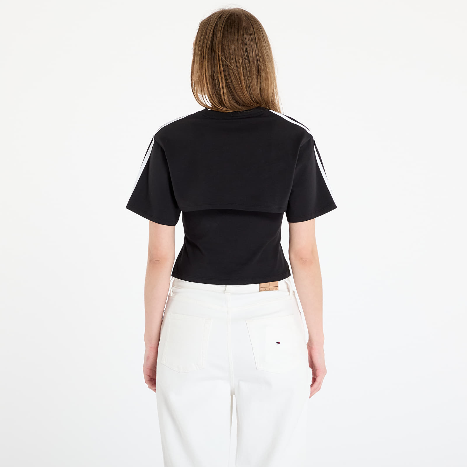 Camisetas de mujer adidas Cut-Out Cali Tee Black/ White