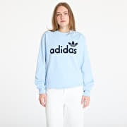 adidas Pinstripe Graphic Sweatshirt Blue/ Clear Sky/ Off White