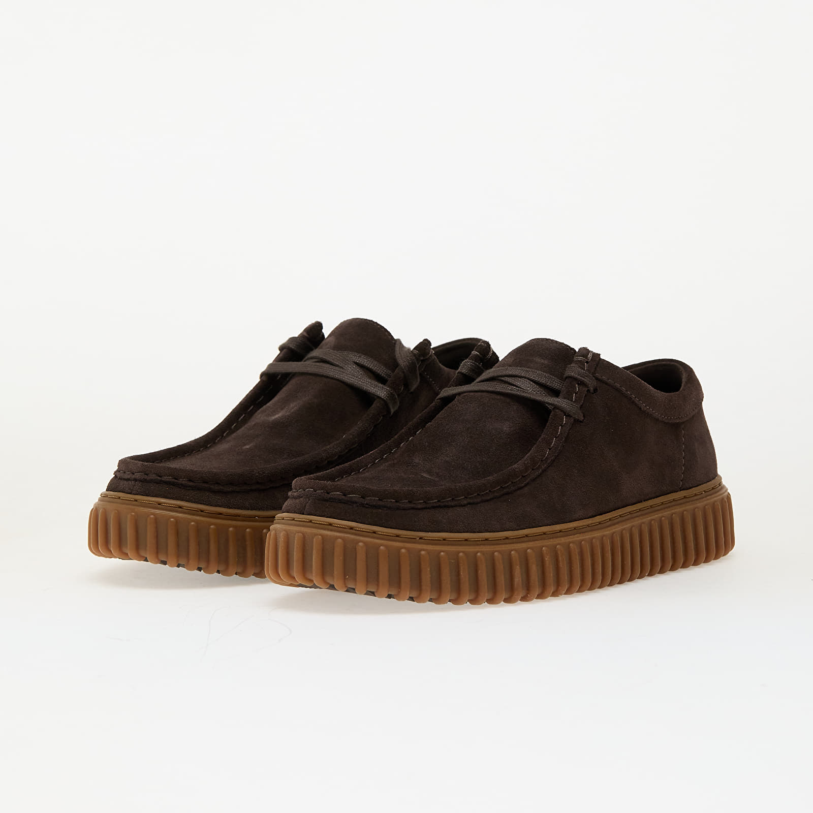 Muške tenisice i cipele Clarks Torhill Lo Dark Brown Suede