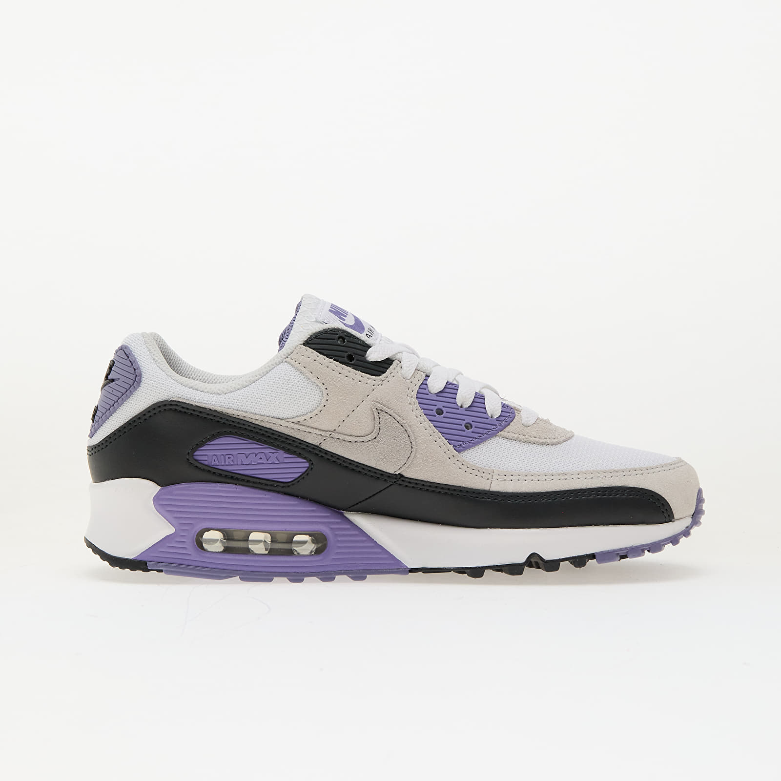 Sneakers og sko til mænd Nike Air Max 90 White/ Lt Smoke Grey-Dusty Amethyst