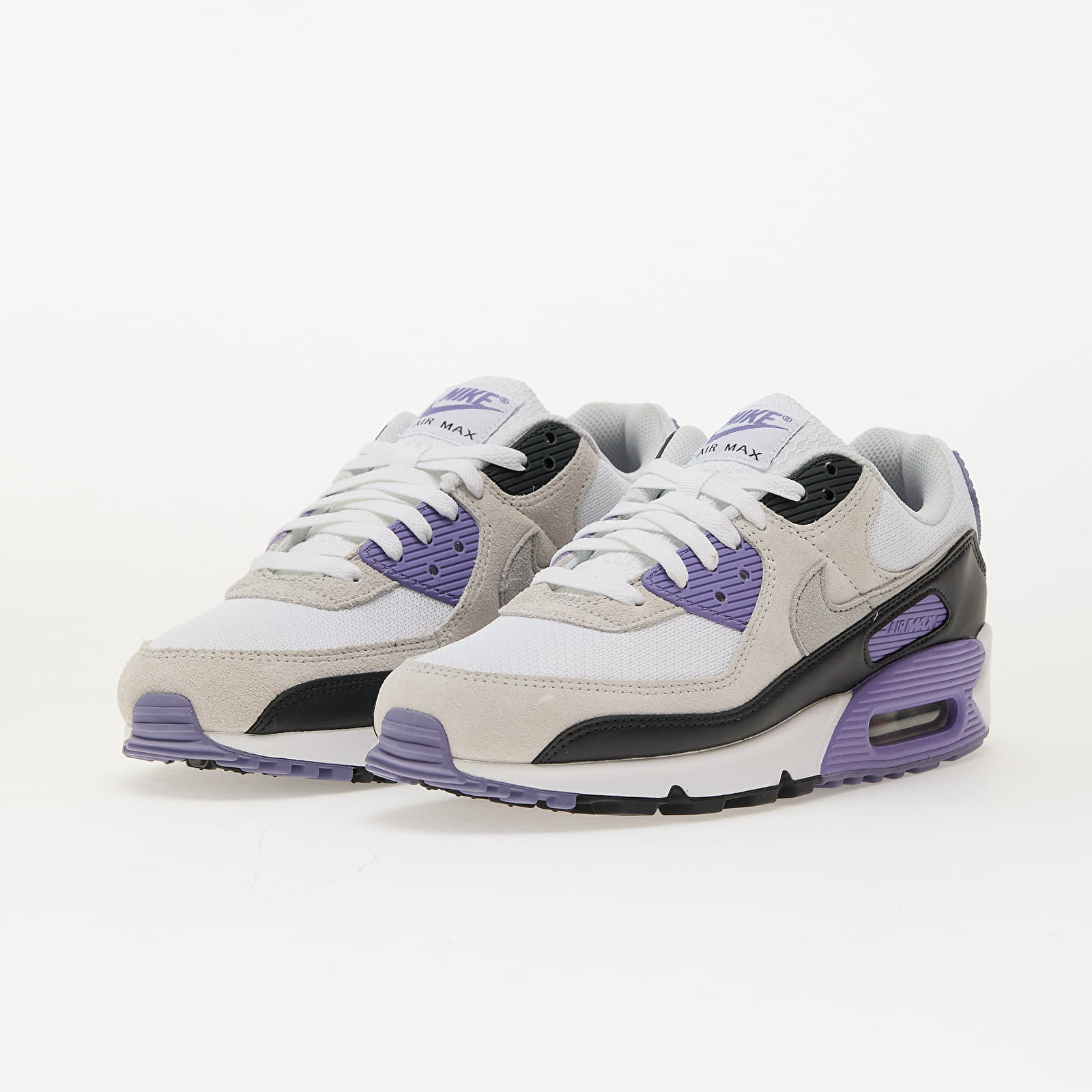 Sneakers og sko til mænd Nike Air Max 90 White/ Lt Smoke Grey-Dusty Amethyst