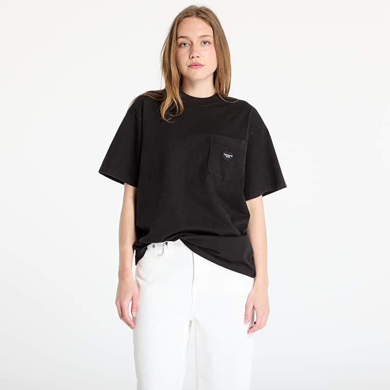 T-shirt Carhartt WIP S/S Ingo Pocket T-Shirt UNISEX Black Garment Dyed