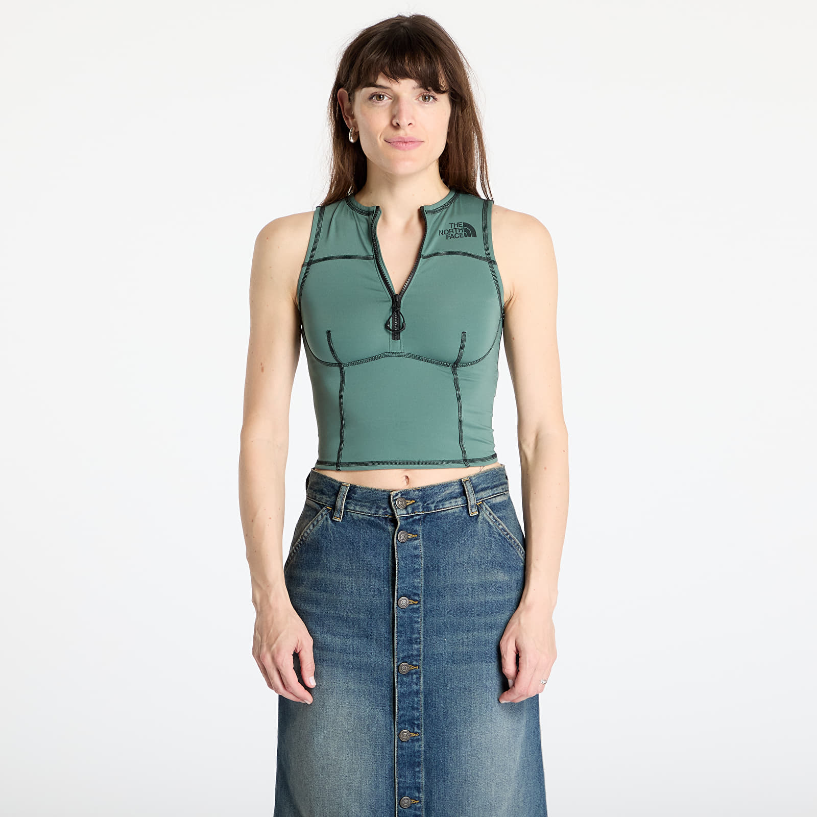 Topy The North Face W Nse Top Tank Duck Green
