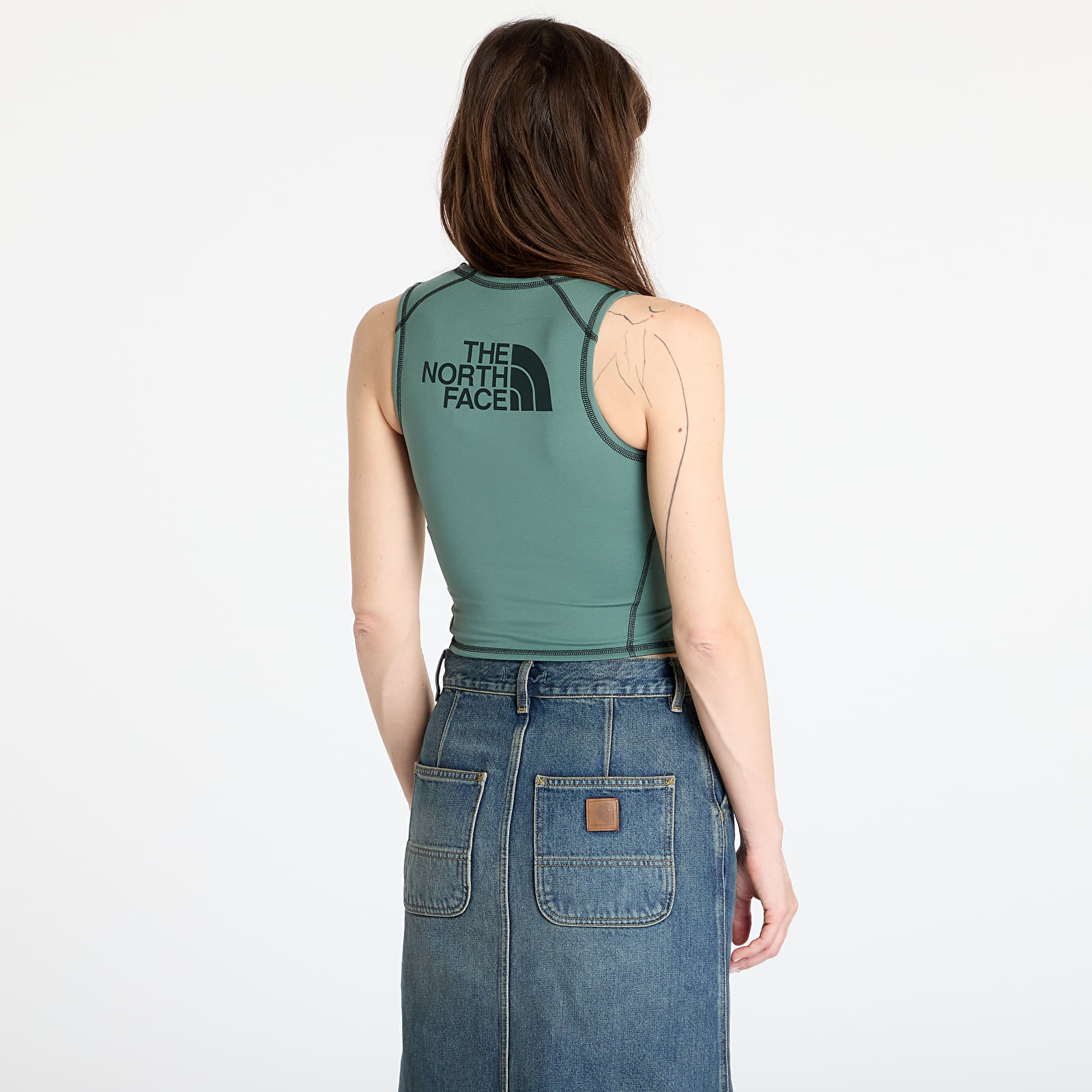 Topy The North Face W Nse Top Tank Duck Green