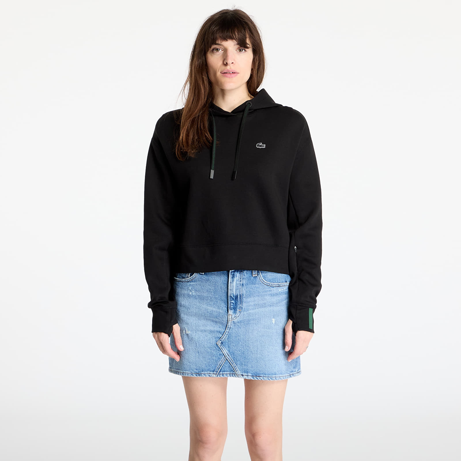 Kapuutsikud ja kampsunid LACOSTE Double Face Sweatshirt Black