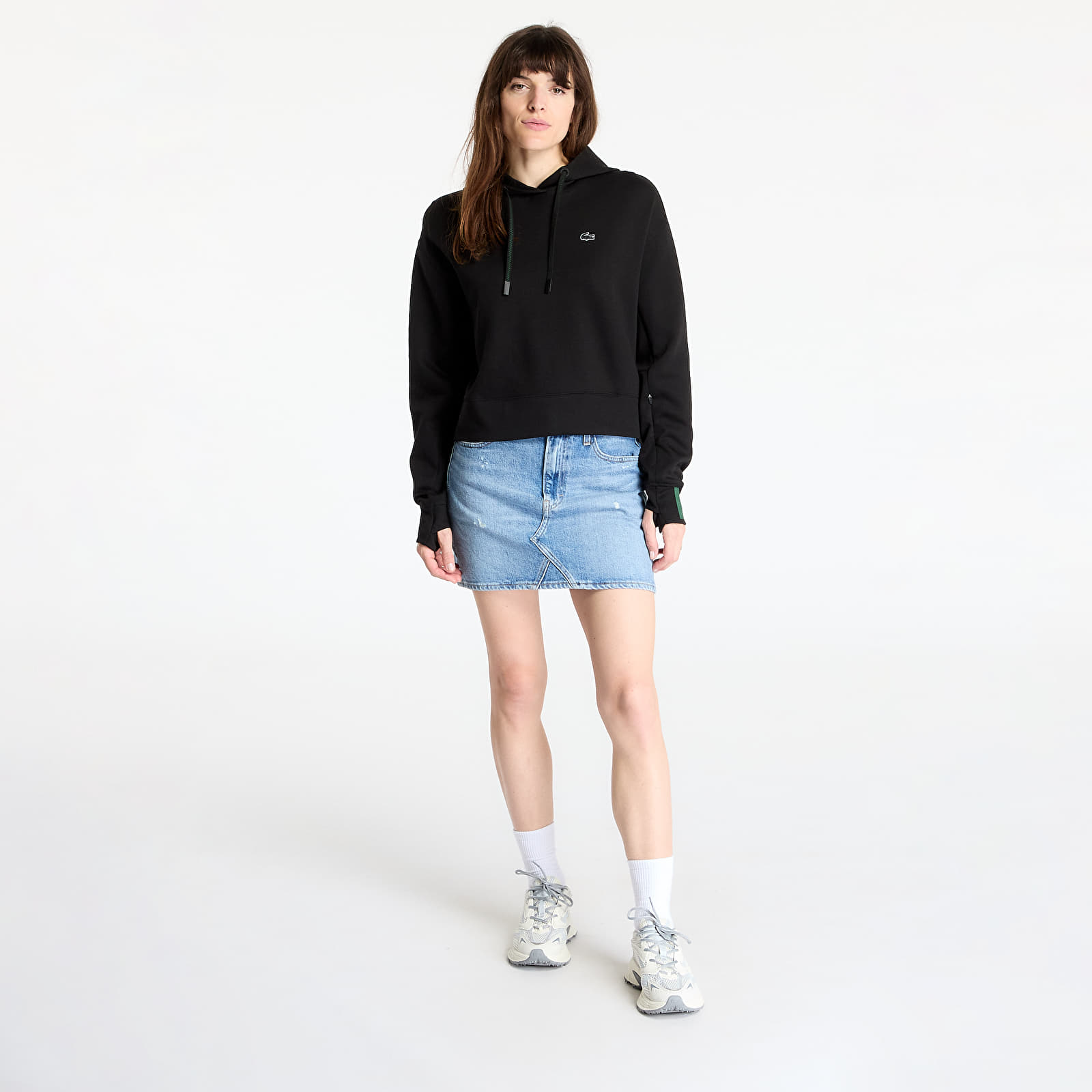 Kapuutsikud ja kampsunid LACOSTE Double Face Sweatshirt Black