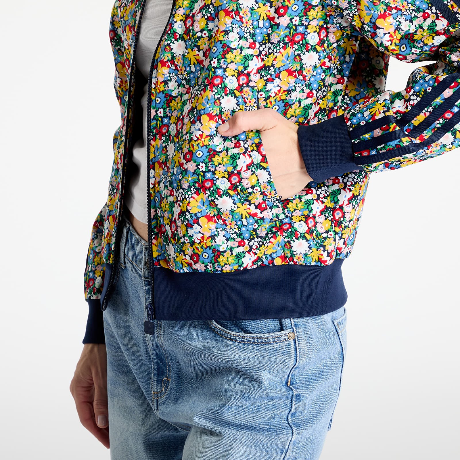 Hanorace adidas Originals X Liberty London Tracktop Multicolor/ Night Indigo