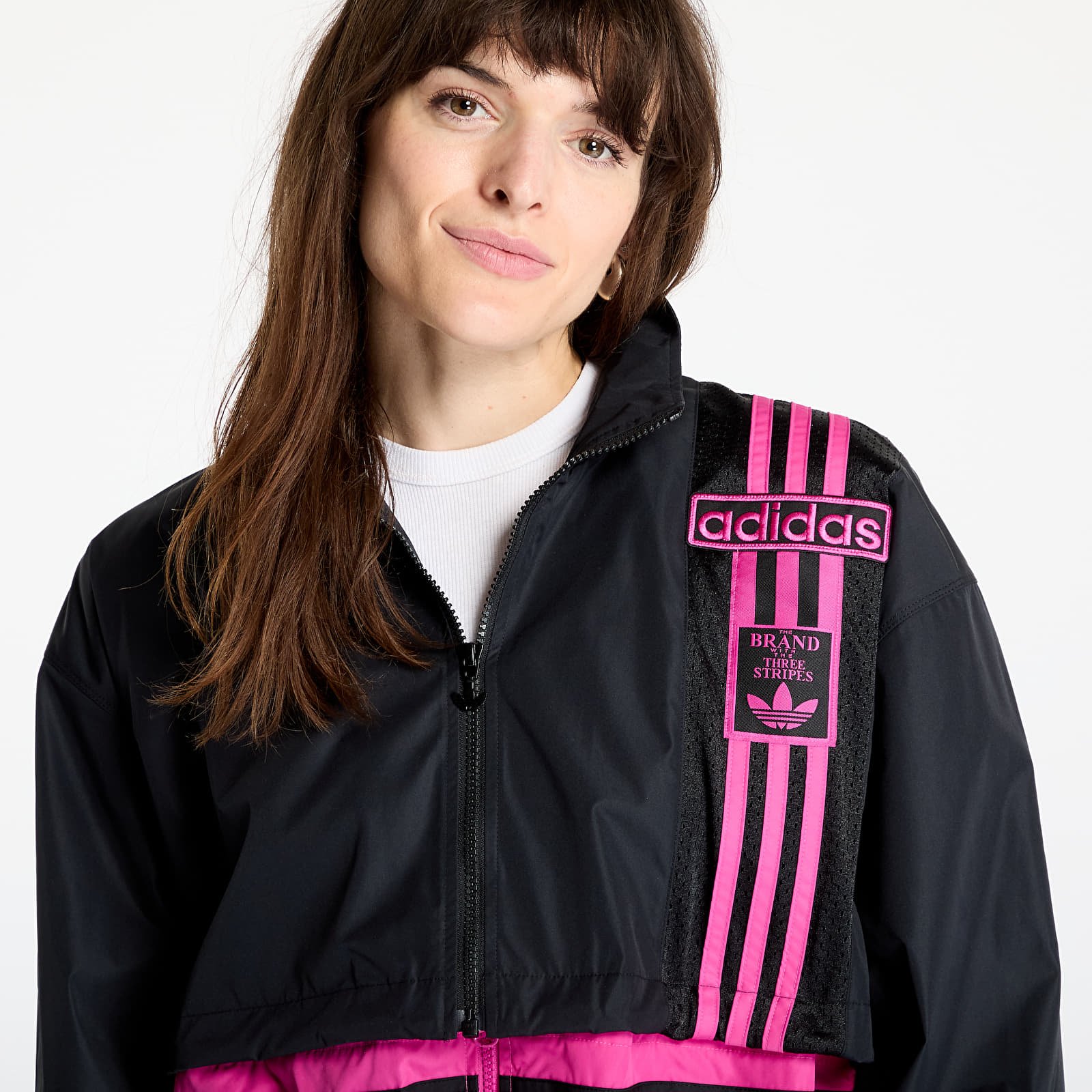 Joped adidas Adibreak Woven 2In1 Track Top Black/ Semi Lucid Fuchsia