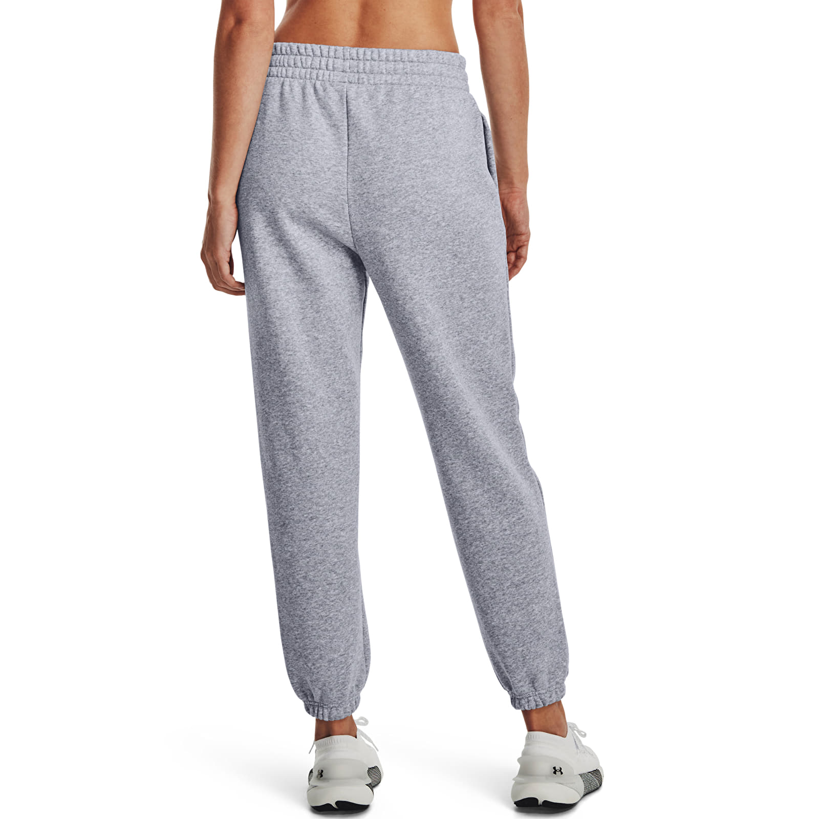 Women's Trousers Under Armour Icon Fleece Jogger Mod Gray Light Heather/ White