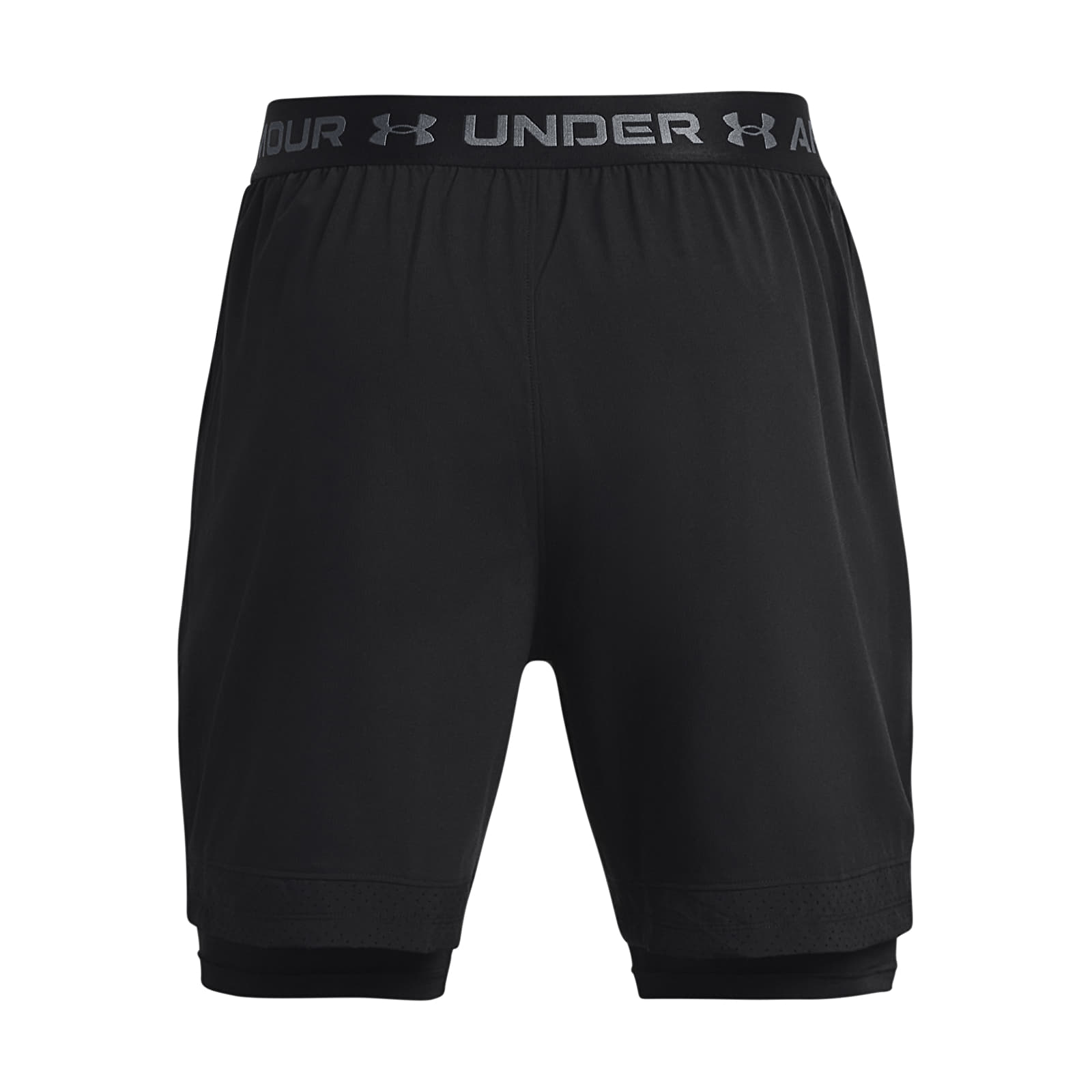 Shorts für Männer Under Armour Vanish Woven 2in1 Sts Black/ Black/ Pitch Gray