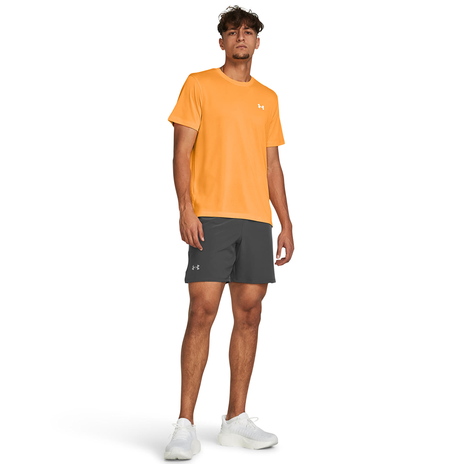 Pantalones cortos para hombre Under Armour LAUNCH PRO 7'' SHORTS Castlerock/ Castlerock/ Reflective