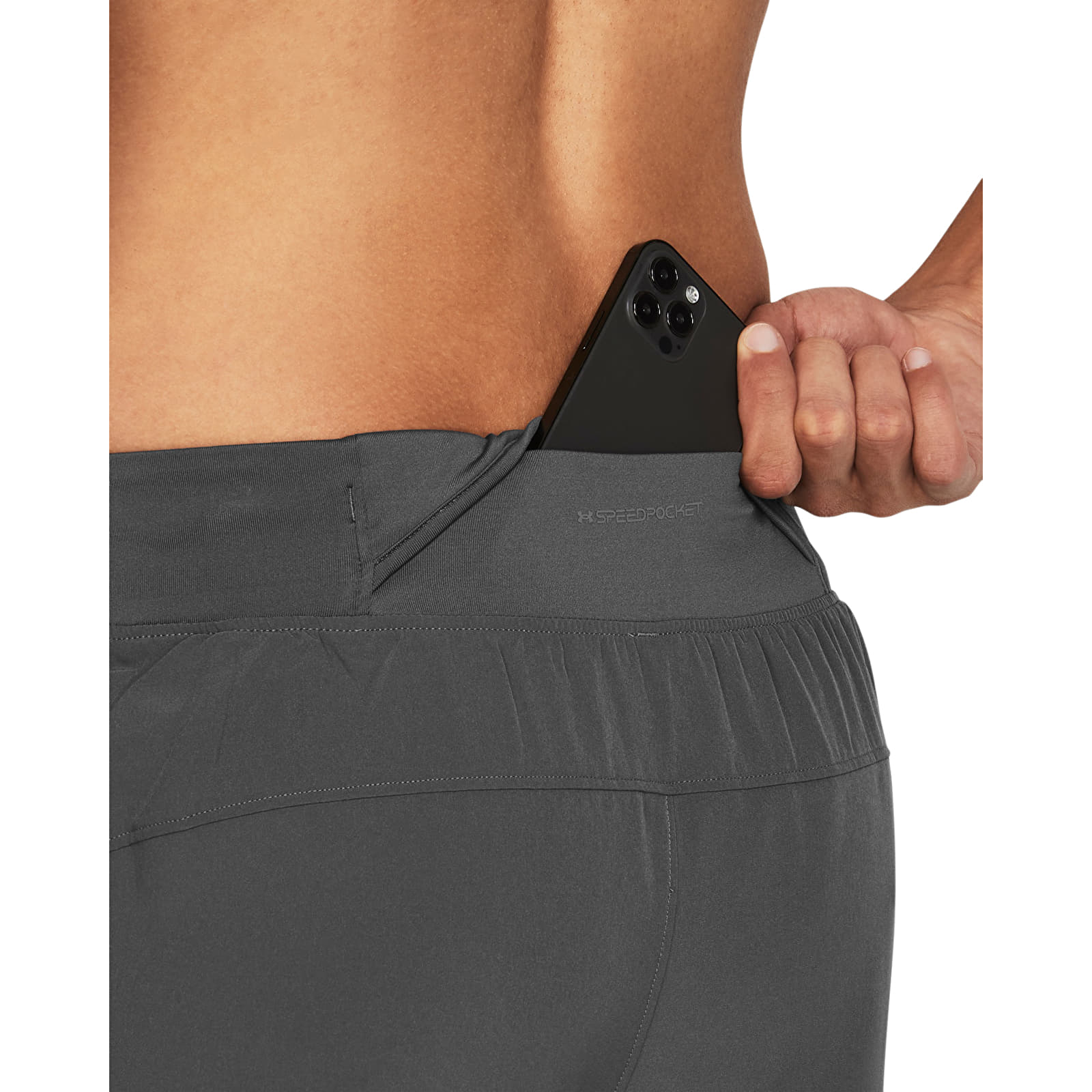 Pantalones cortos para hombre Under Armour LAUNCH PRO 7'' SHORTS Castlerock/ Castlerock/ Reflective