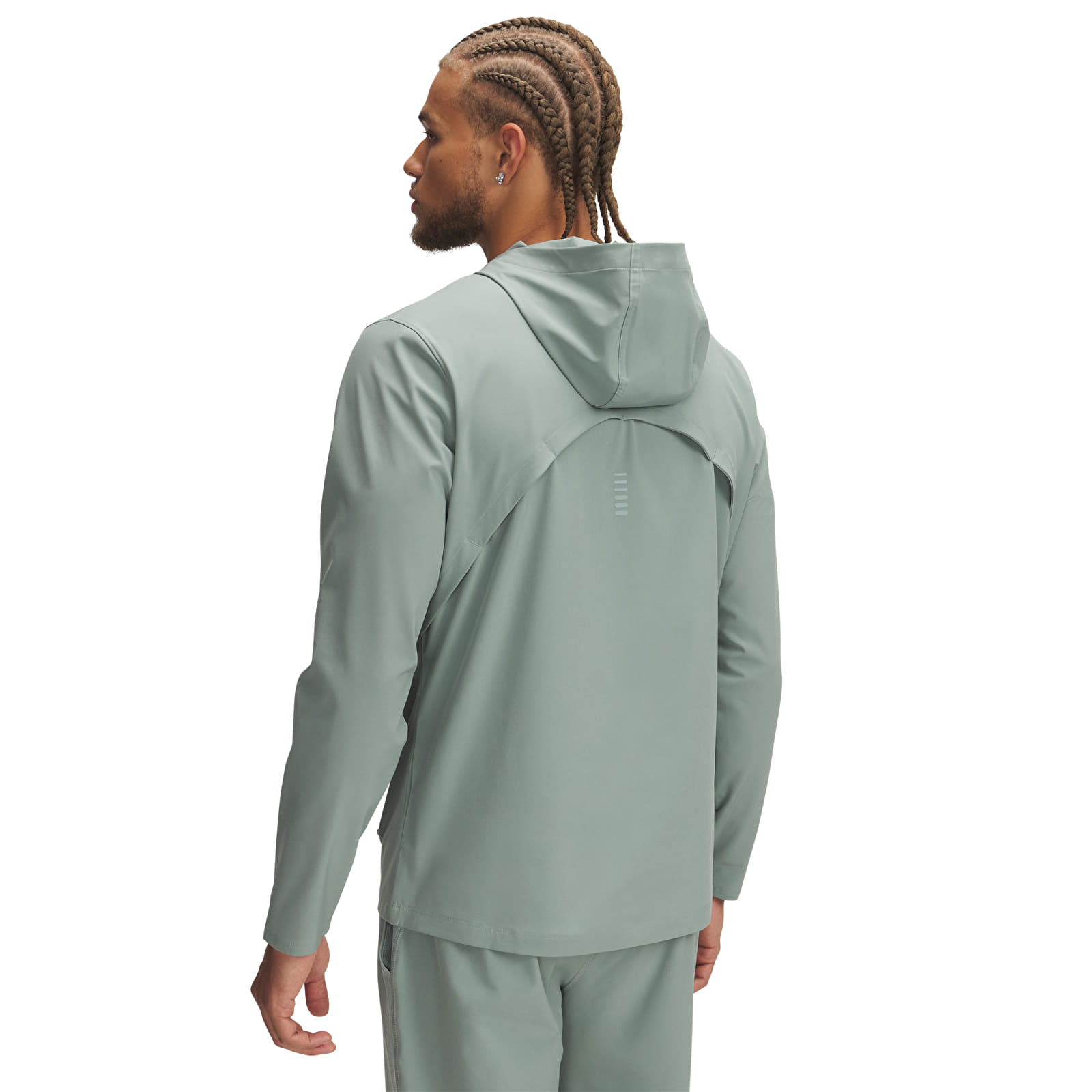Men's jackets Under Armour OUTRUN THE STORM JACKET Silica Green/ High Vis Yellow/ Reflective