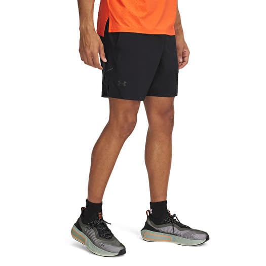 Shorts Under Armour LAUNCH PRO 2n1 7'' SHORTS Black/ Fire/ Reflective