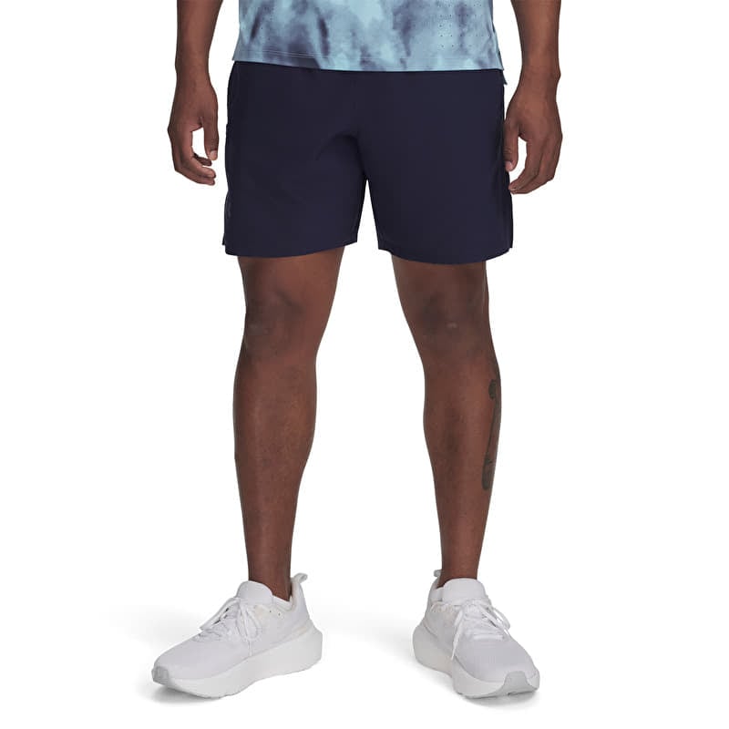 Short Under Armour LAUNCH PRO 2n1 7'' SHORTS Midnight Navy/ Stream/ Reflective