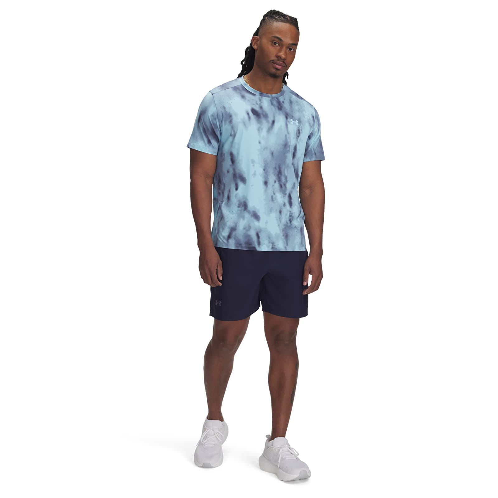 Men's shorts Under Armour LAUNCH PRO 2n1 7'' SHORTS Midnight Navy/ Stream/ Reflective
