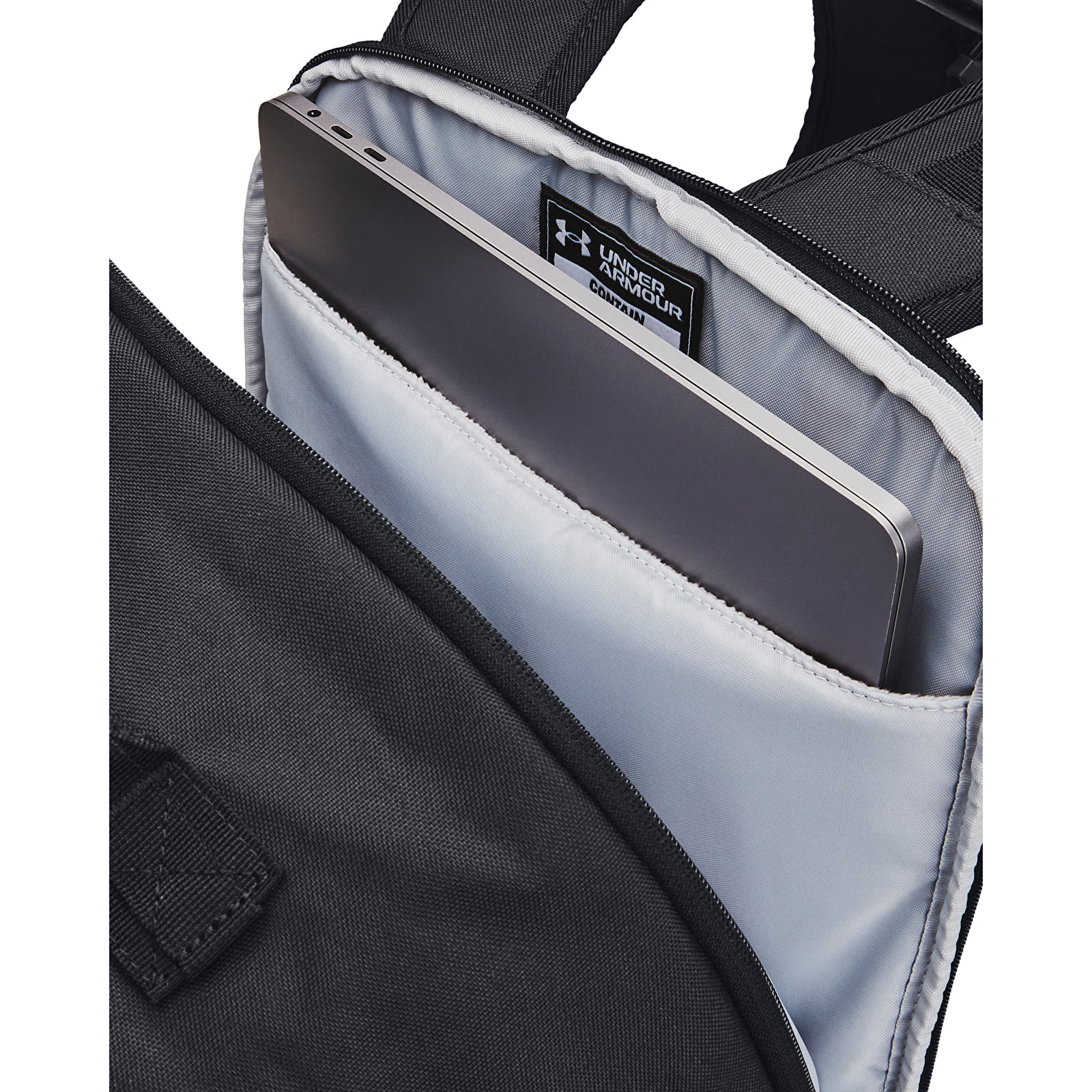 Meeste seljakotid Under Armour Contain Backpack Black/ Black/ Metallic Gold