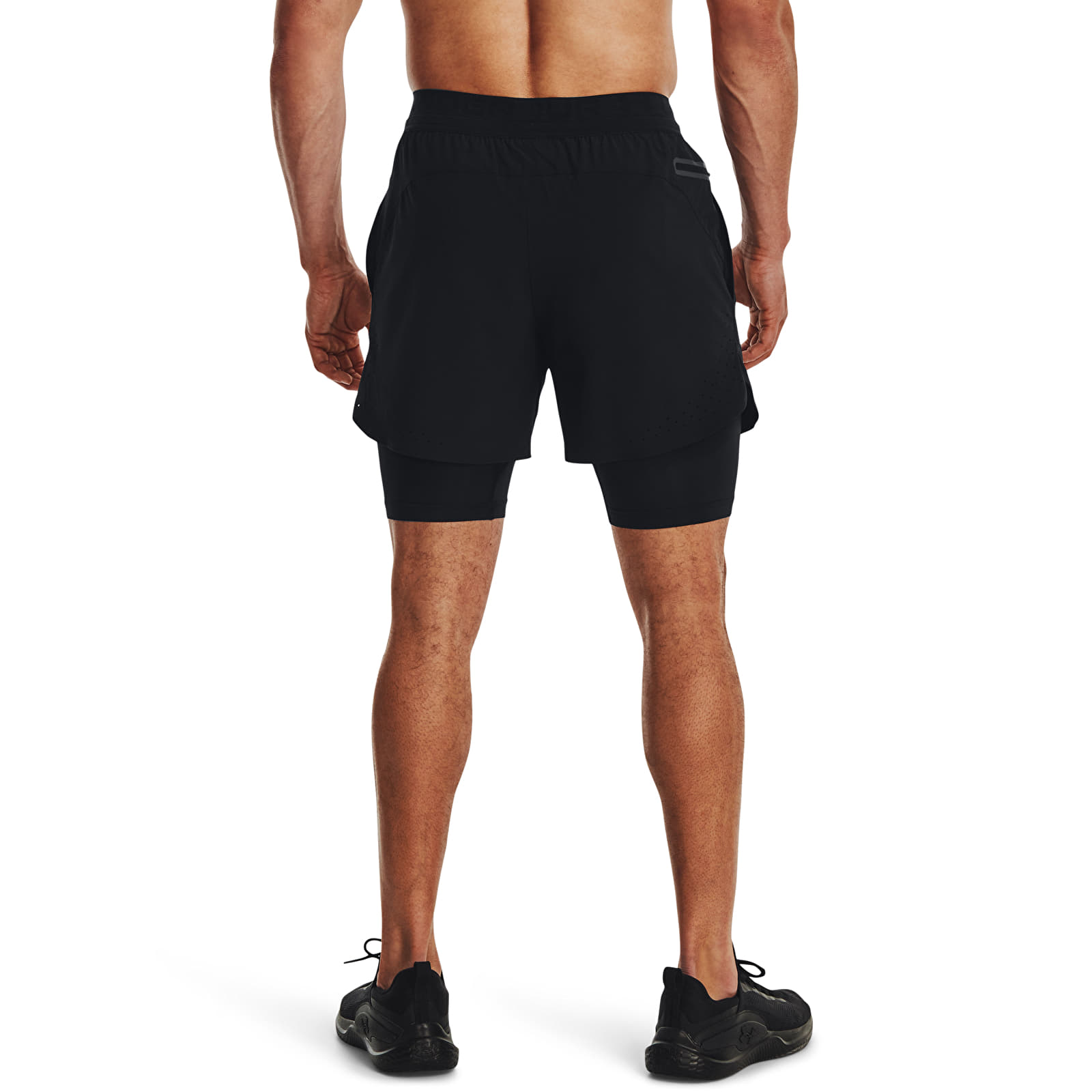 Shorts für Männer Under Armour Vanish Elite 2in1 Short Black/ Black
