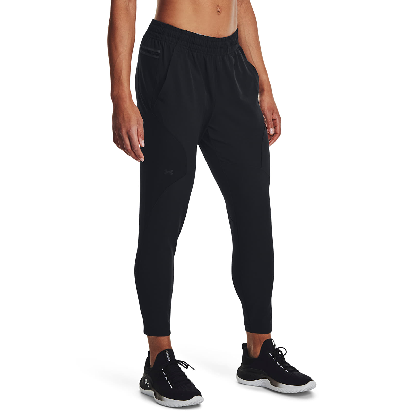 Women's Trousers Under Armour UNSTOPPABLE HYBRID Black/ Black