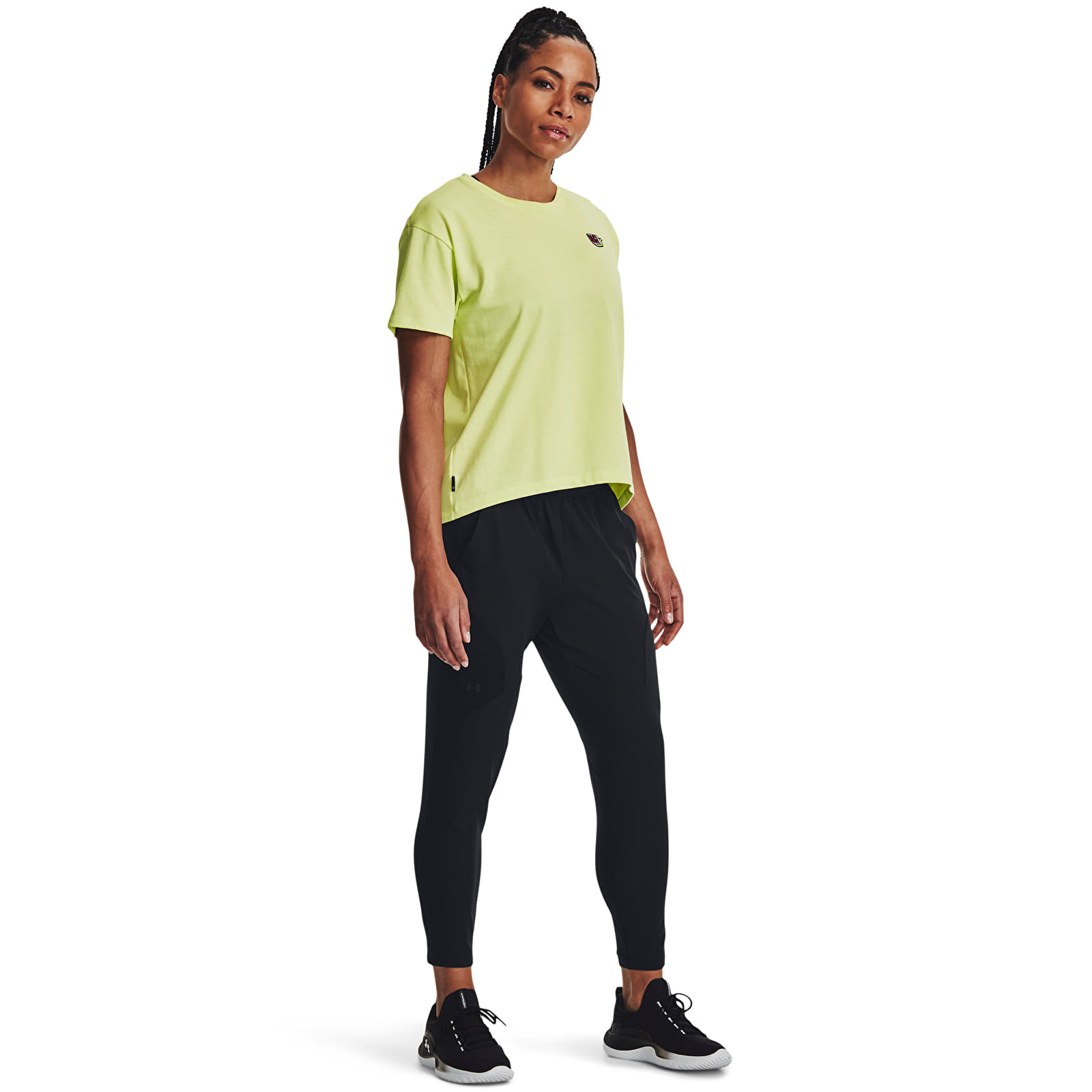 Women's Trousers Under Armour UNSTOPPABLE HYBRID Black/ Black