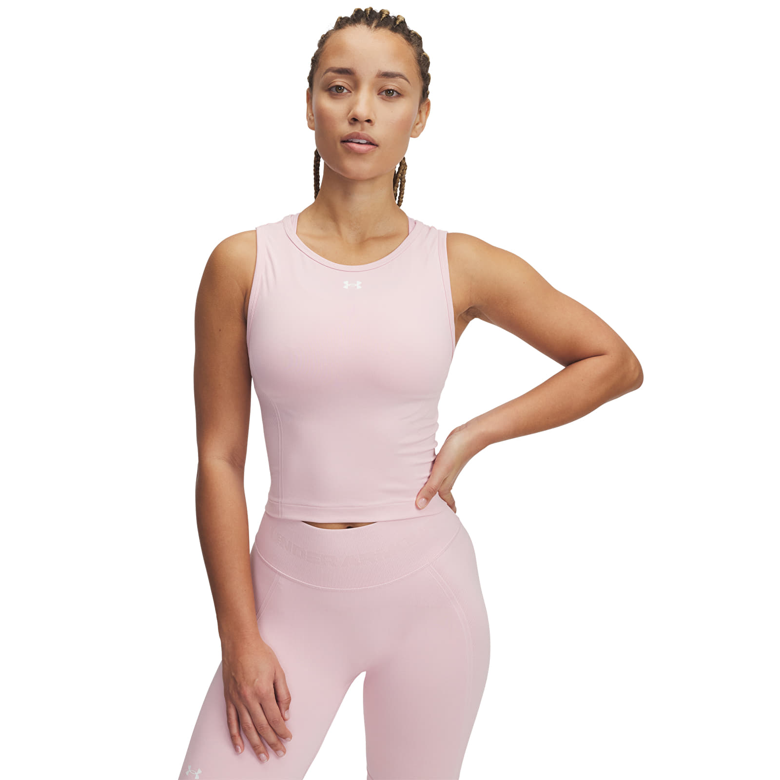 Women's tank tops Under Armour Vanish Seamless Tank Prime Pink/ White