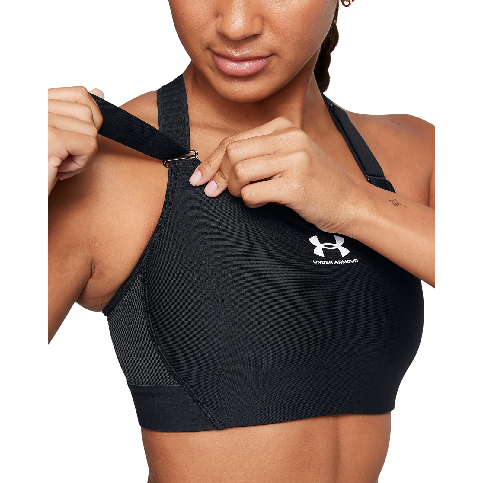 Rinnahoidjad Under Armour HeatGear High Black/ White