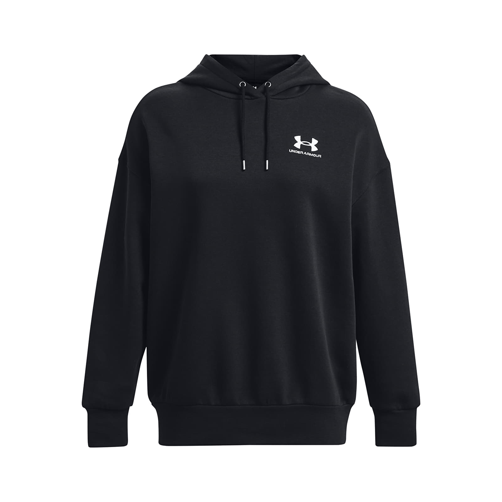 Bluzy damskie Under Armour Icon Fleece OS Hoodie Black/ White