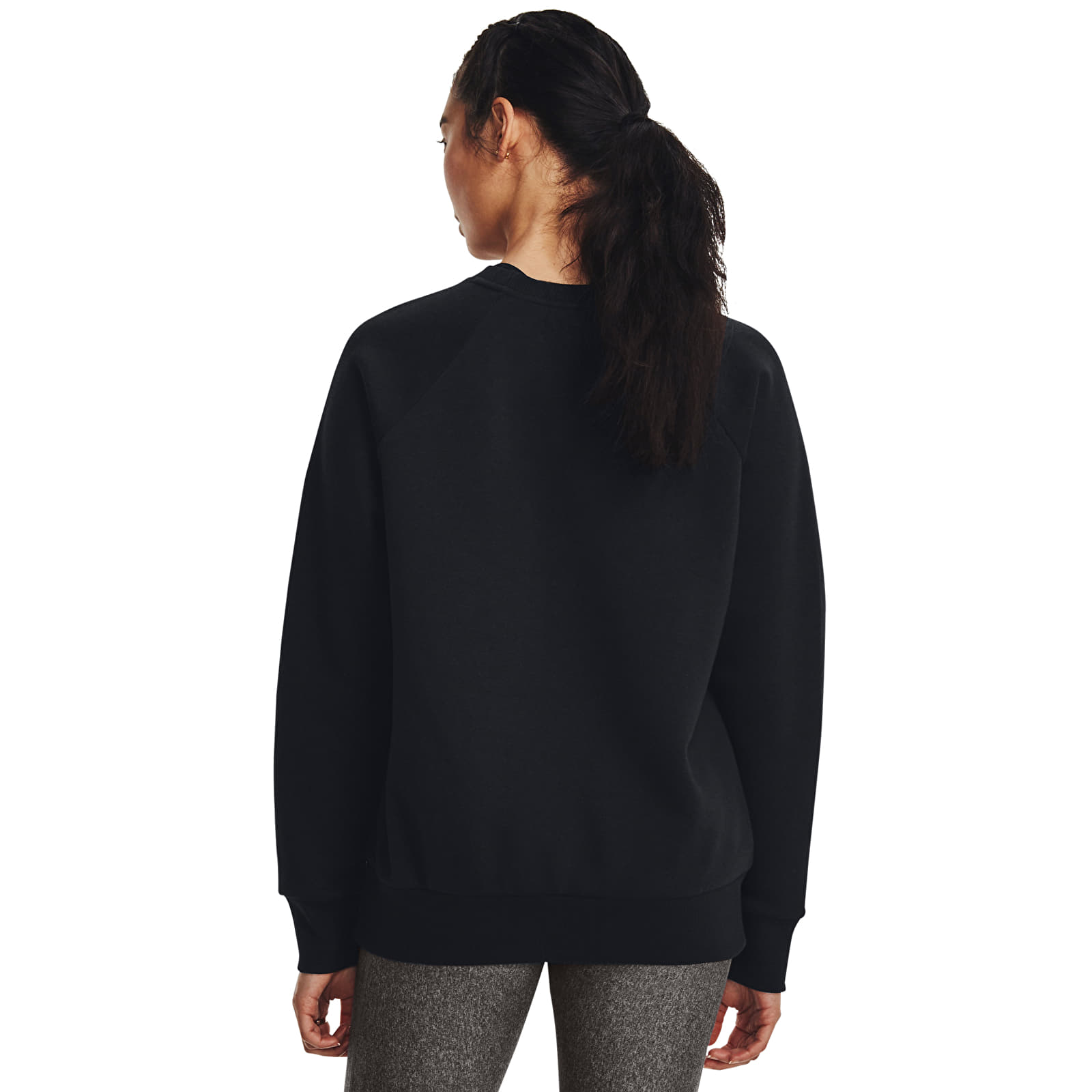 Sudaderas de mujer Under Armour Rival Fleece Crew Black/ White