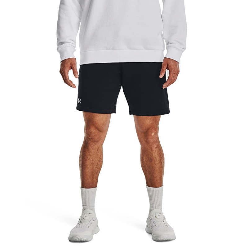 Pantaloni scurți Under Armour Rival Fleece Shorts Black/ White