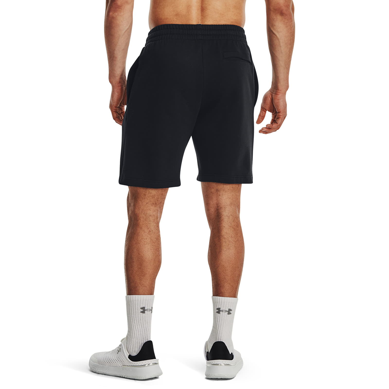 Men's shorts Under Armour Rival Fleece Shorts Black/ White