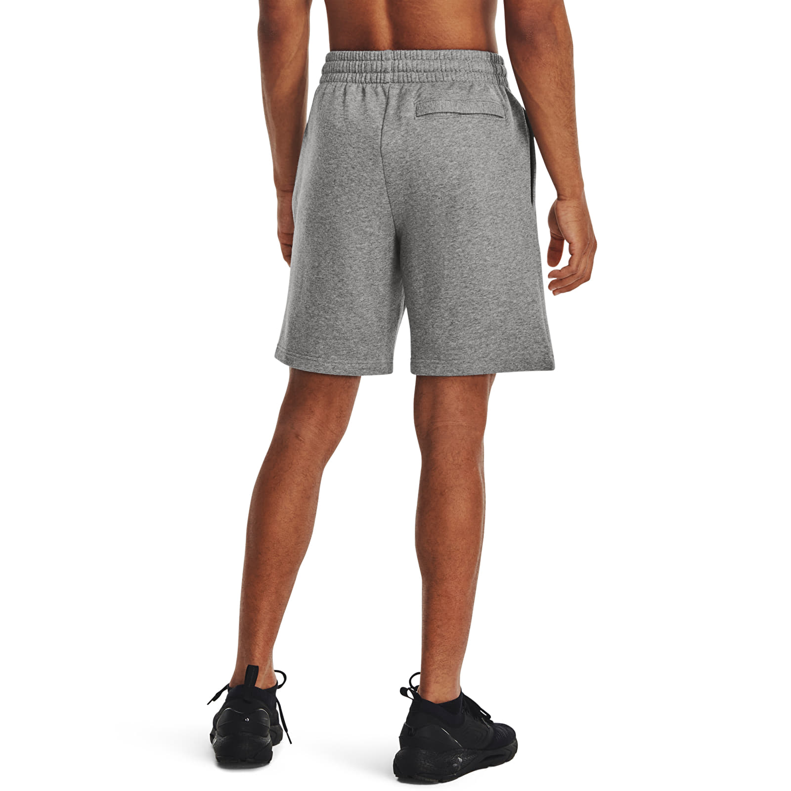 Men's shorts Under Armour Rival Fleece Shorts Castlerock Light Heather/ White
