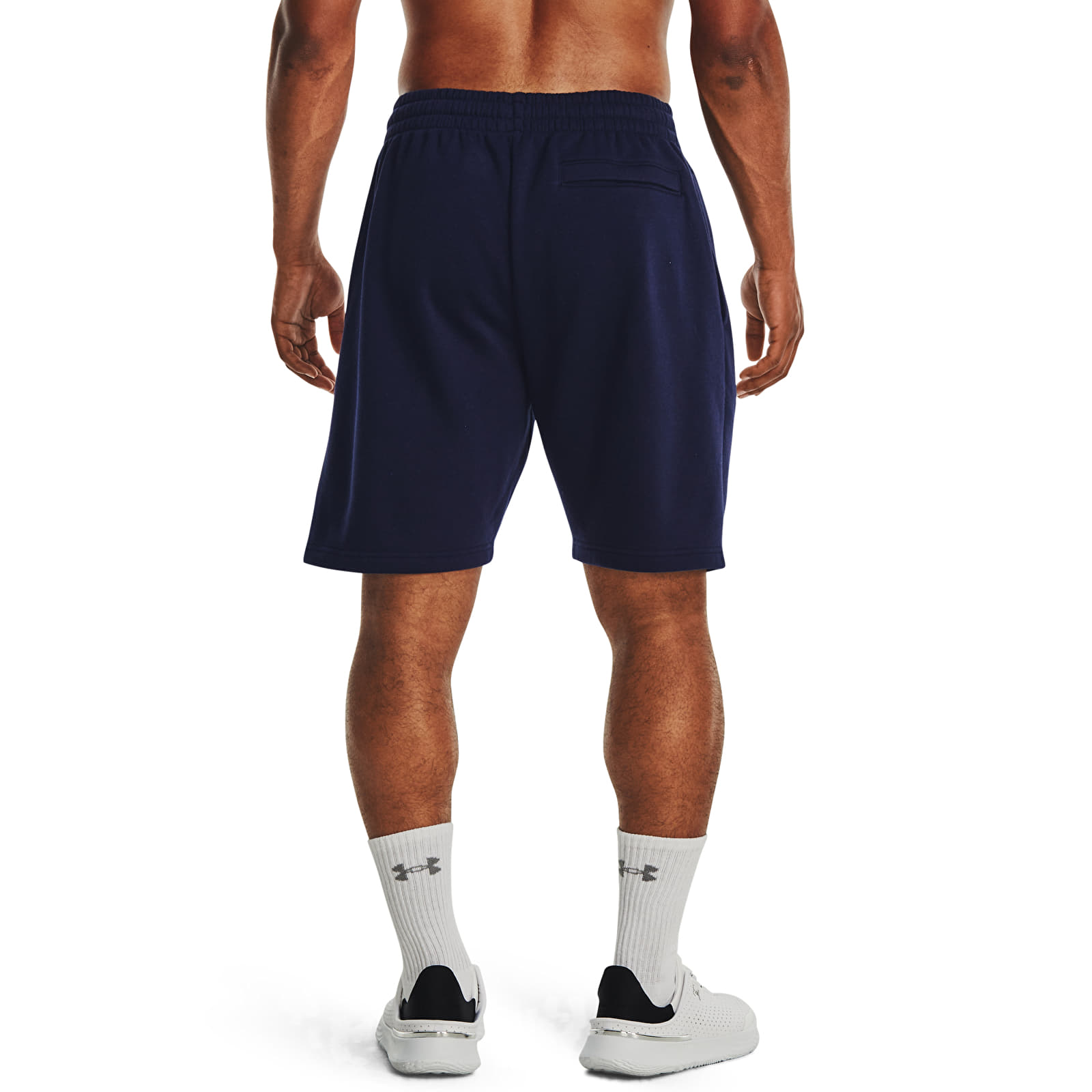 Men's shorts Under Armour Rival Fleece Shorts Midnight Navy/ White