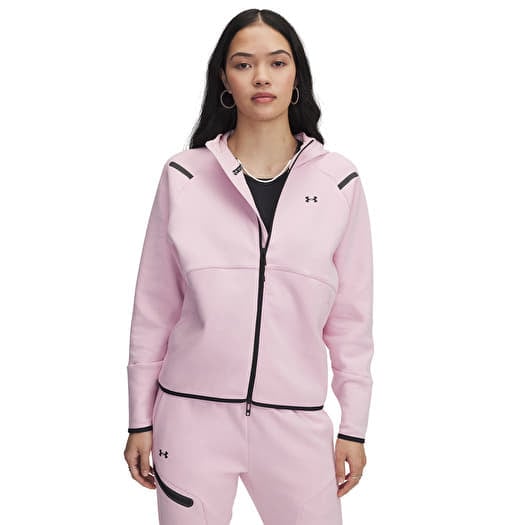 Sweat-shirt Under Armour Unstoppable Fleece FZ Prime Pink/ Black