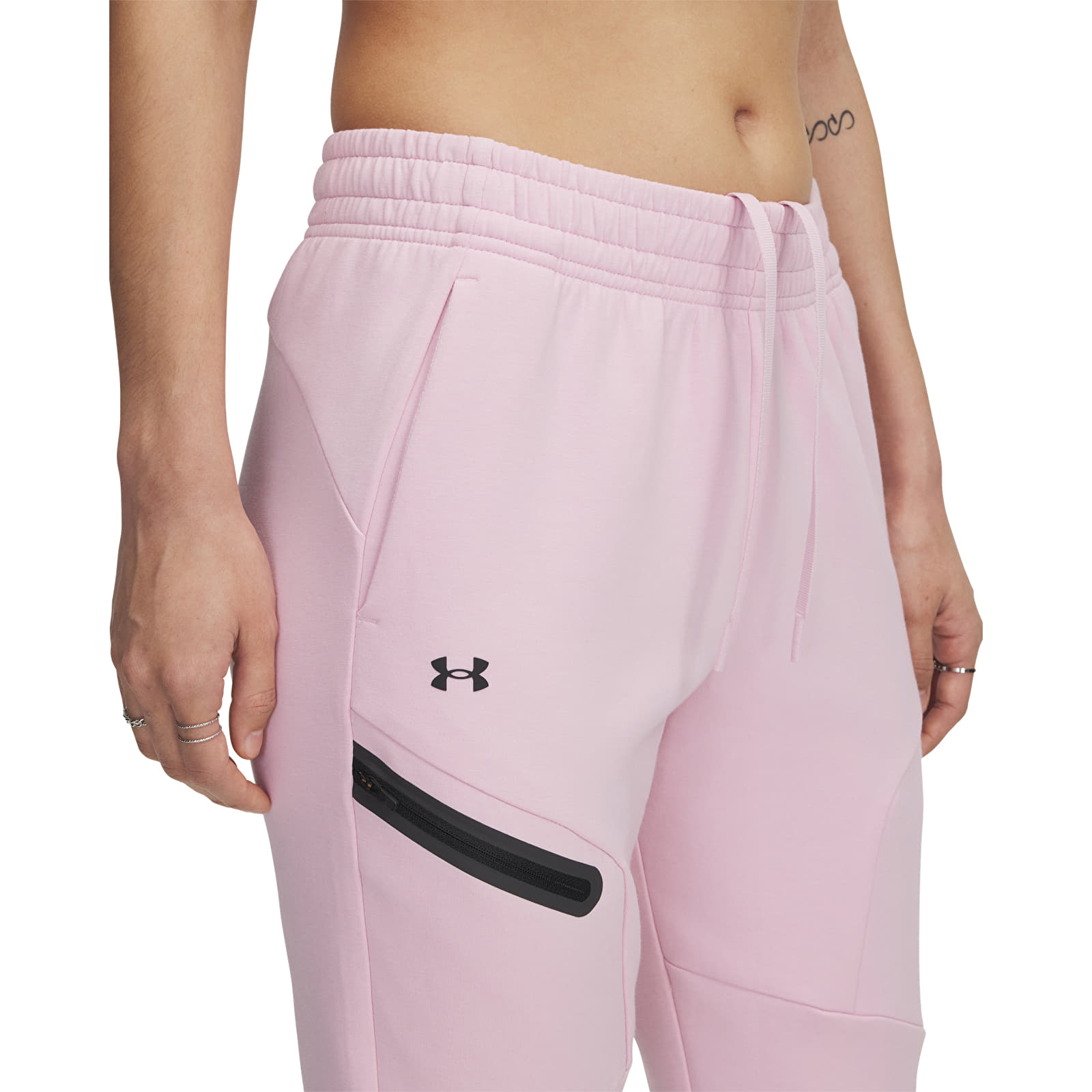 Women's Trousers Under Armour Unstoppable Fleece Jogger Prime Pink/ Black
