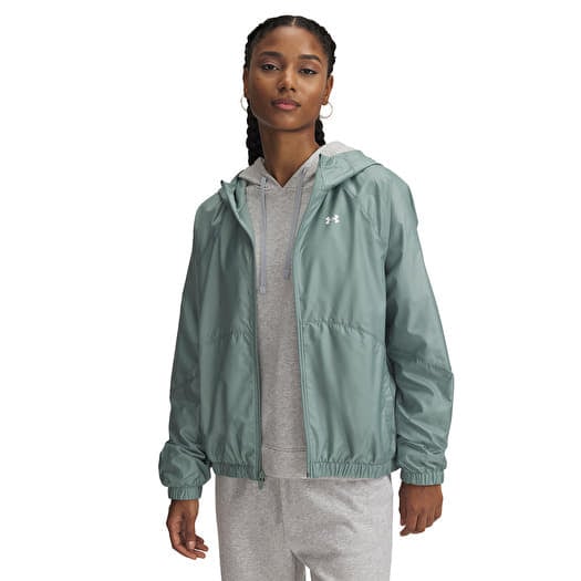 Jachetă Under Armour Rival Sport Windbreak Jacket Silica Green/ White