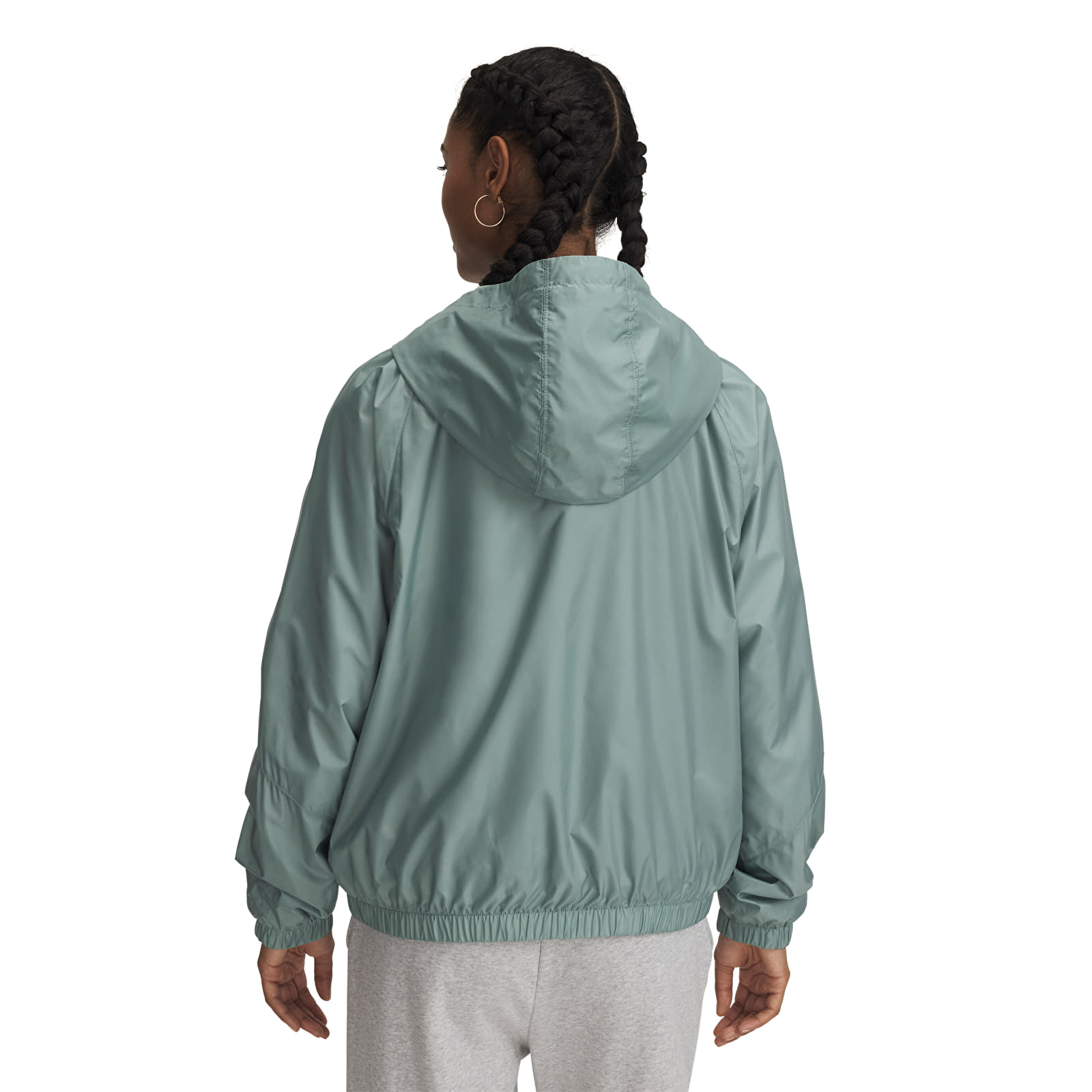 Casacos de senhora Under Armour Rival Sport Windbreak Jacket Silica Green/ White