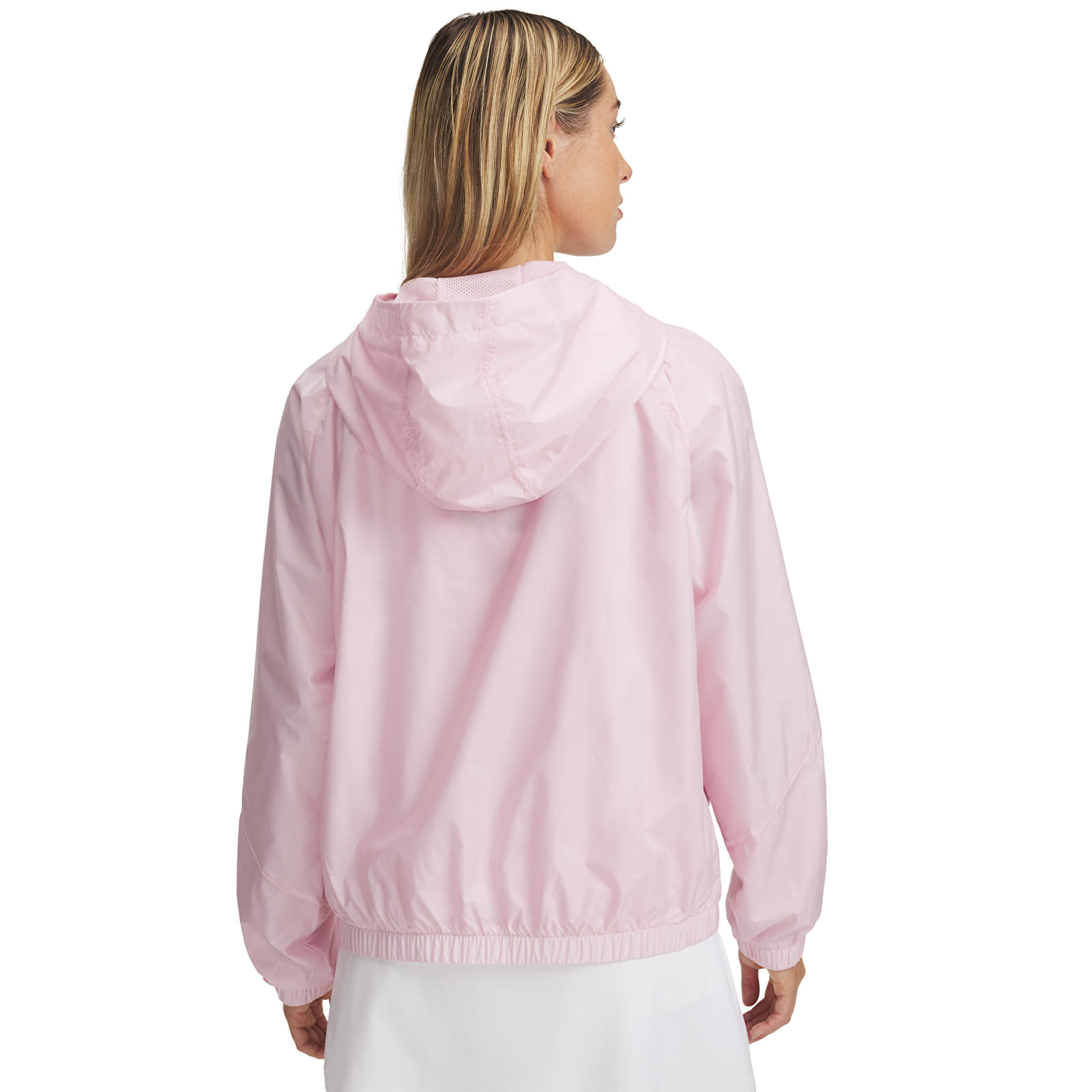 Women's jackets Under Armour Rival Sport Windbreak Jacket Prime Pink/ White