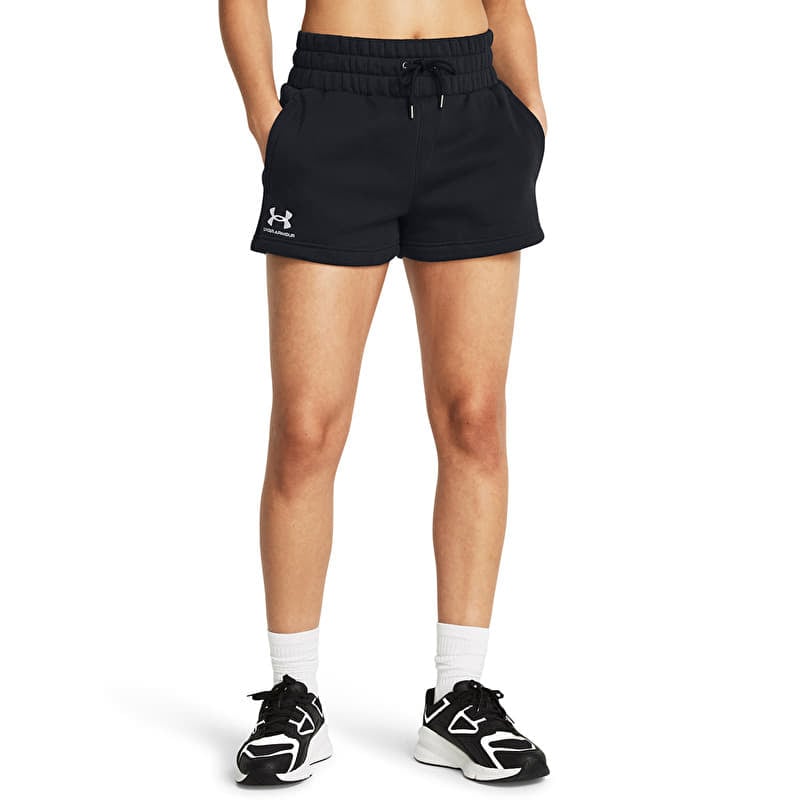Short Under Armour Icon Fleece Boxer Short Black/ White