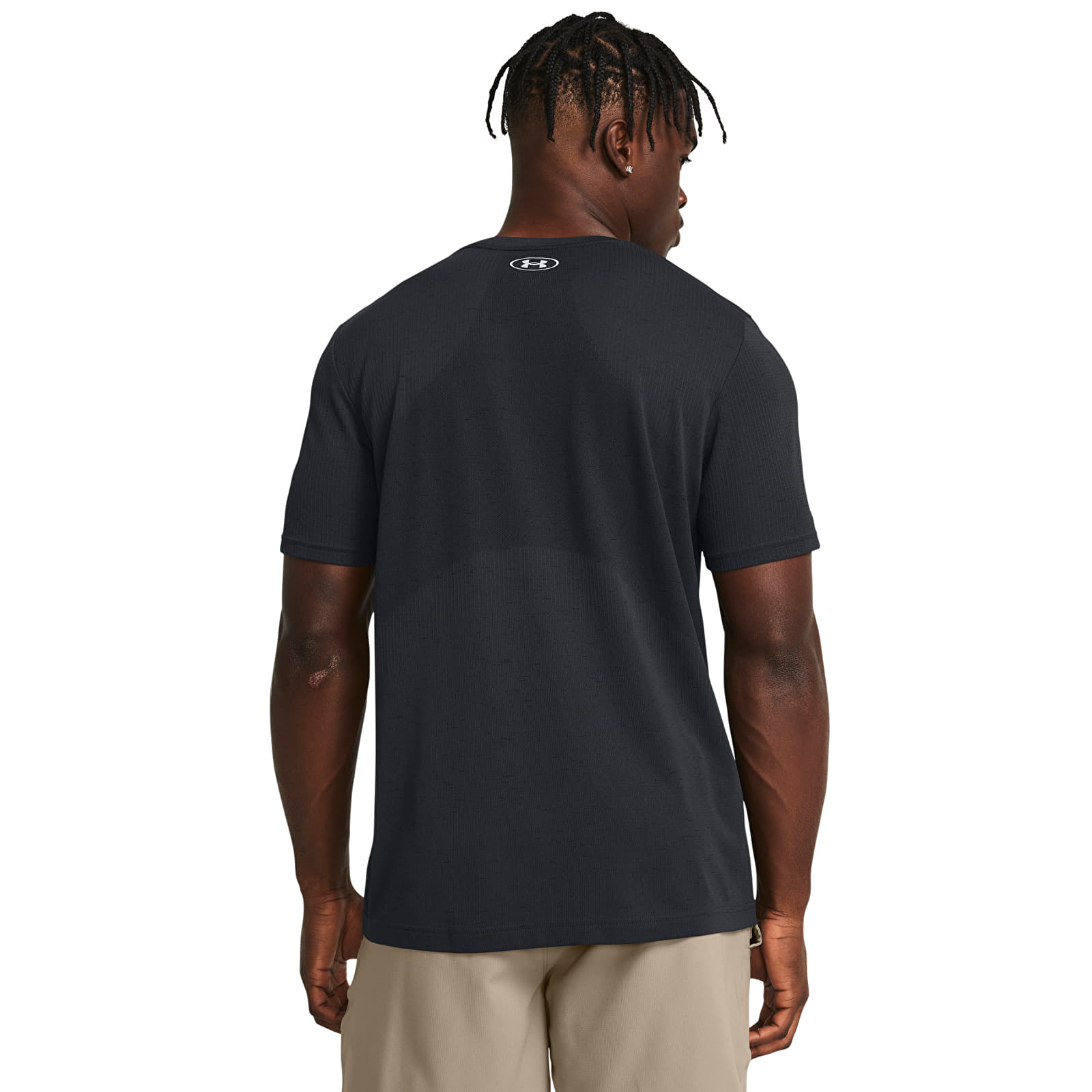 Meeste T-särgid Under Armour Vanish Seamless SS Tee Black/ Mod Gray