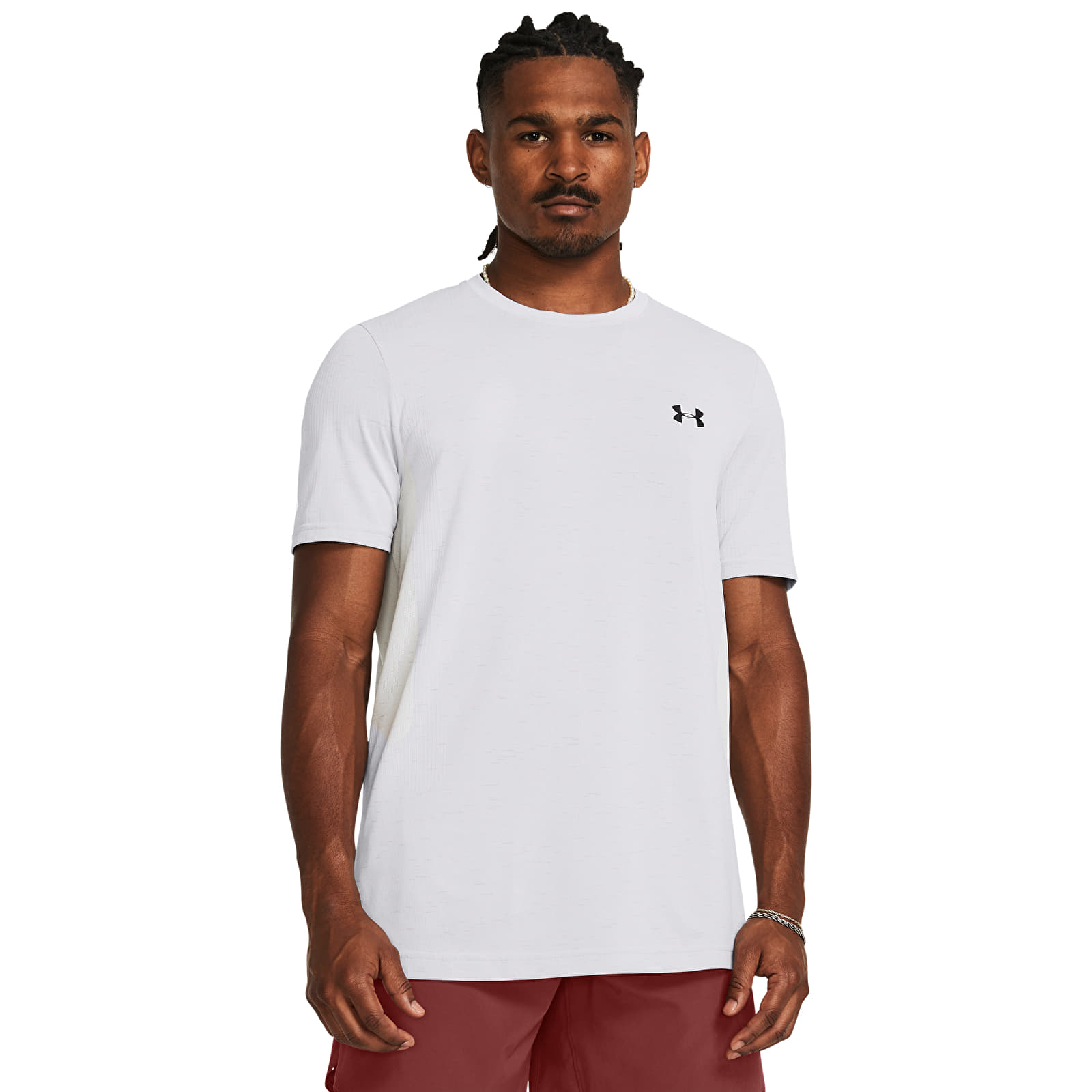 Meeste T-särgid Under Armour Vanish Seamless SS Tee White/ Black