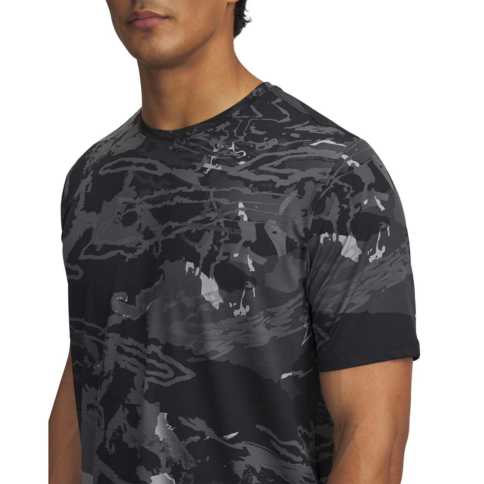 Meeste T-särgid Under Armour Vanish Energy Printed SS Tee Black/ Anthracite/ Black