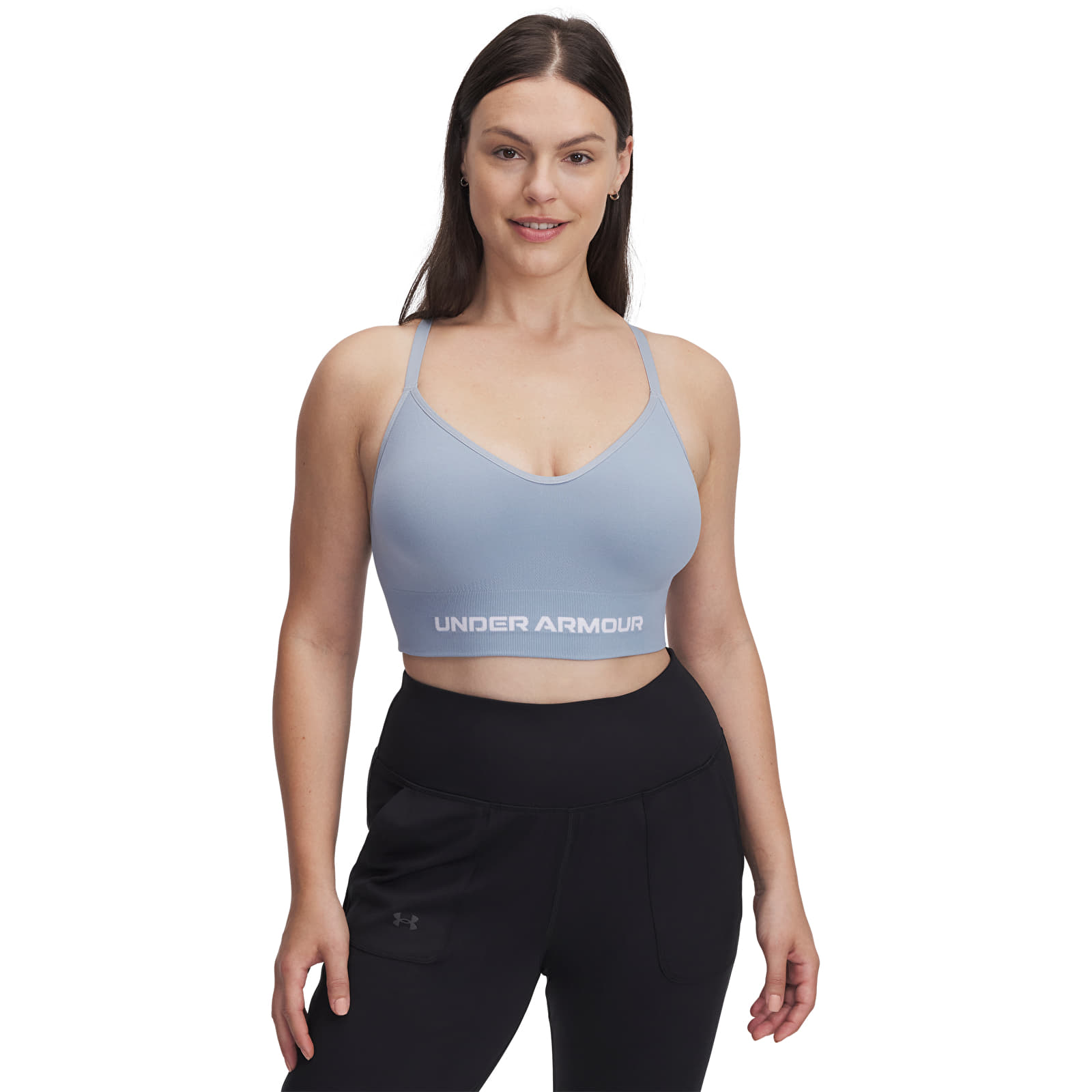 Bras Under Armour Vanish Seamless Low Bra Harbor Blue/ White