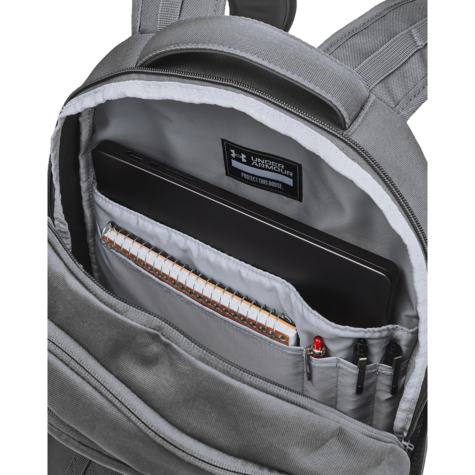 Rygsække til mænd Under Armour Hustle 6.0 Backpack Castlerock/ Steel
