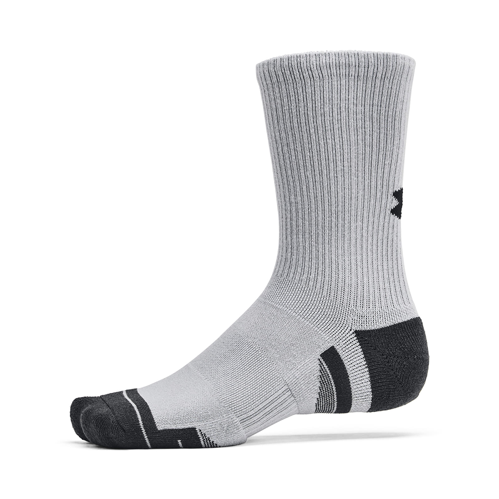 Calcetines para hombre Under Armour Unisex Under Armour Perf Tech 6-Pack Crew Mod Gray/ Mod Gray/ Jet Gray